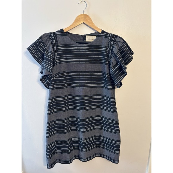 Anthropologie Moon River Women's Denmark Black White Striped Tunic Dress XS $128 - Picture 2 of 7